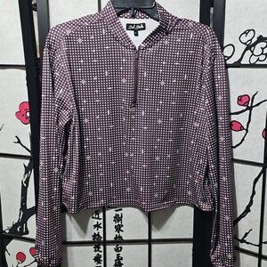 Bad Birdie UV Long Sleeve Quarterzip - Throwing Darts Top Size Medium New